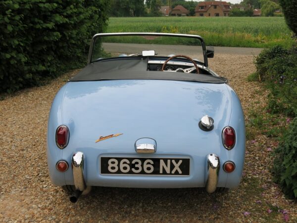 Frogeye Sprite for sale. beautiful condition after a total body restoration, including new trim and mechanical refurbishment